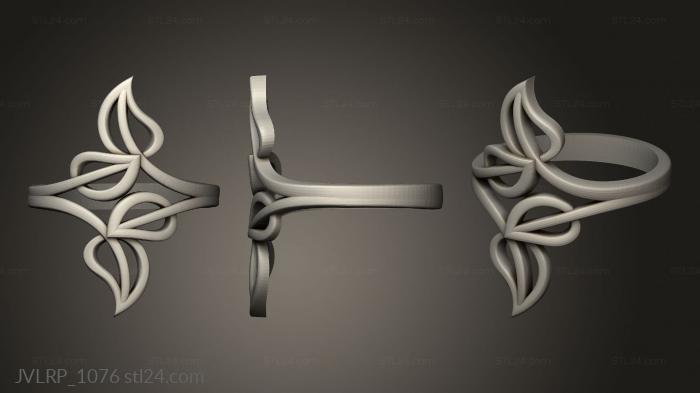Jewelry rings (Ring leaves without stones, JVLRP_1076) 3D models for cnc