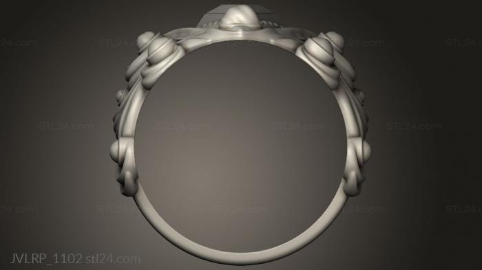 Jewelry rings (Ring Elemental Command Water control, JVLRP_1102) 3D models for cnc