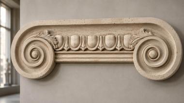 Chapiters Acanthus curls 3d model