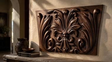 Chapiters Carved leaves-1 3d model
