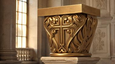 Chapiters Cross with acanthus 3d model
