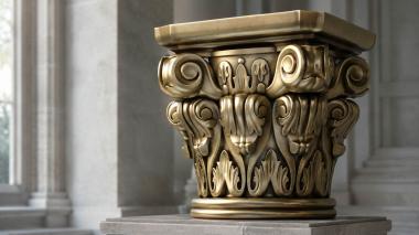 Chapiters Carved cascade 3d model