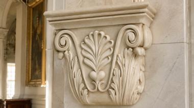 Chapiters Capital with acanthus and scrolls in Corinthian style 3d model