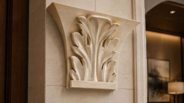 Chapiters Capital with symmetrical acanthus leaf 3d model