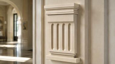 Chapiters Classic capital with vertical fluting 3d model