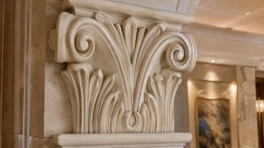 Chapiters Capital with acanthus leaves and scrolls 3d model