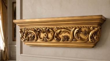 Chapiters Capital with floral frieze and scrolls 3d model