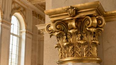 Chapiters Column capital with acanthus leaves and volutes 3d model
