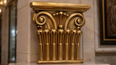 Chapiters Capital with volutes and vertical fluting 3d model