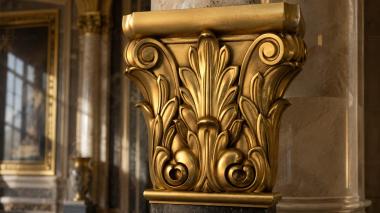 Chapiters Luxurious Corinthian capital with acanthus leaves and scrolls 3d model