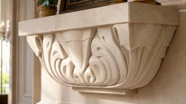 Chapiters Capital with symmetrical acanthuses and strict geometry 3d model