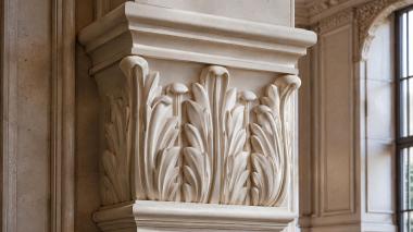 Chapiters Capital with acanthus leaves in Corinthian style 3d model