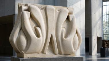Chapiters Capital with smooth swirls in Art Nouveau style 3d model