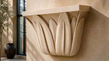 Chapiters Capital with laconic leaf ornament 3d model
