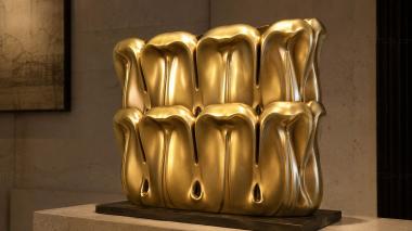 Chapiters Capital with a double row of smooth stylized petals 3d model
