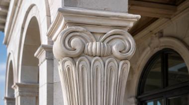 Chapiters Ionic capital with vertical fluting and double volute 3d model