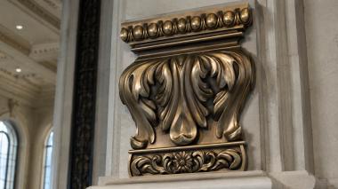 Chapiters Relief capital with acanthus leaves and floral frieze 3d model
