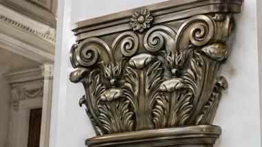 Chapiters Classic Corinthian capital with floral crown and volutes 3d model