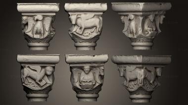 Chapiters Capitello istoriato modena 3d model
