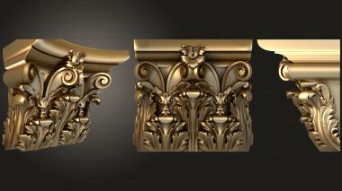 Chapiters Capital with concave top 3d model