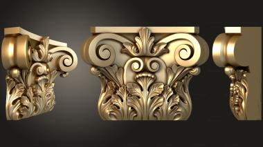 Chapiters Carved capital 3d model