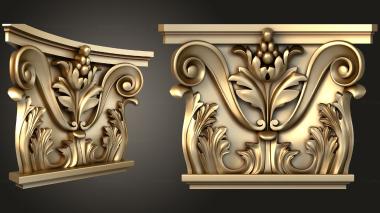 Chapiters Carved capital 3d model