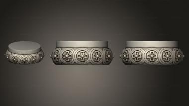 Chapiters The capital is round 3d model