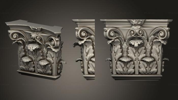 Капители ( капитель, KP_0632) 3D модель для ЧПУ станка