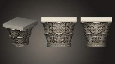 Chapiters Capital elements of the temple in Alapaevsk 3d model