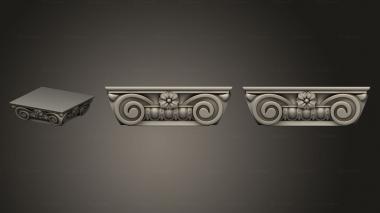 Chapiters The capital is low 3d model