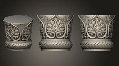 Chapiters The capital is round 3d model