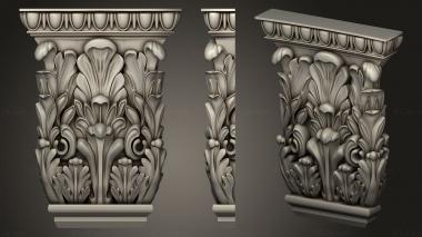 Chapiters The capital is vertical 3d model