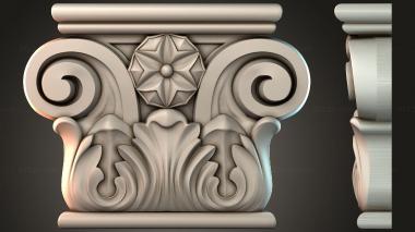 Chapiters Capital with volutes 3d model