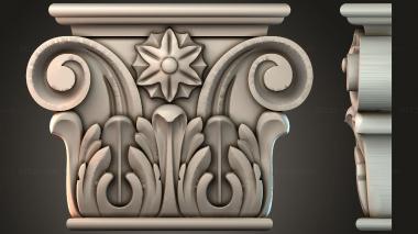 Chapiters Pattern flowers 3d model