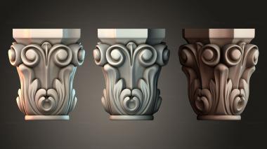 Chapiters Top of the column 3d model