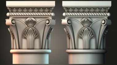 Chapiters Top of the column 3d model