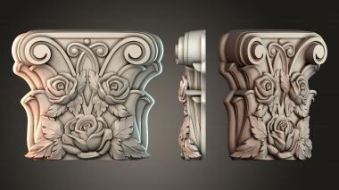 Chapiters Top of the column 3d model