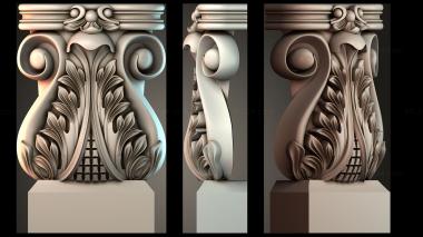 Chapiters Top of the column 3d model