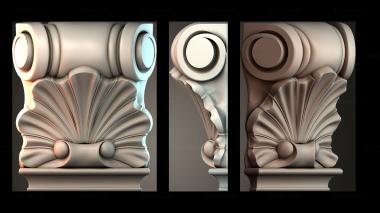 Chapiters Top of the column 3d model