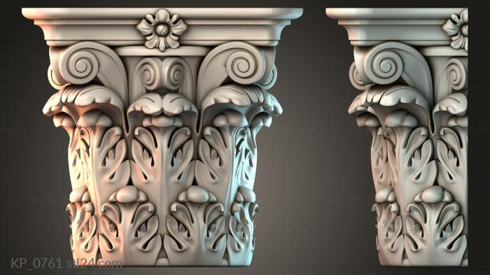 Chapiters (Top of the column, KP_0761) 3D models for cnc