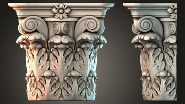 Chapiters Top of the column 3d model