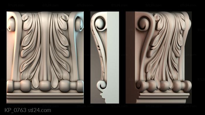Chapiters (Top of the column, KP_0763) 3D models for cnc
