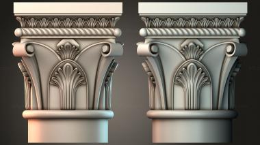 Chapiters Top of the column 3d model