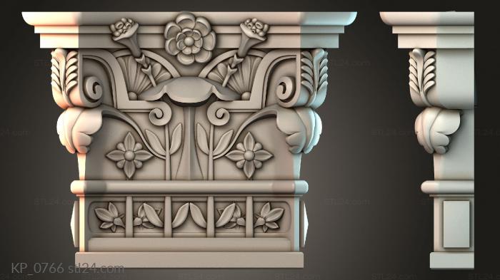 Chapiters (Top of the column, KP_0766) 3D models for cnc