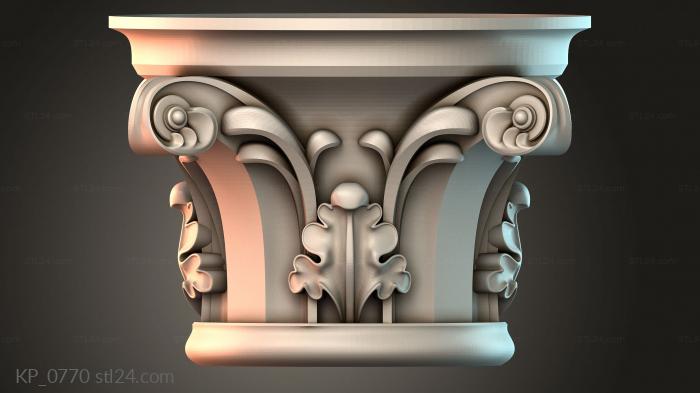 Chapiters (Top of the column, KP_0770) 3D models for cnc