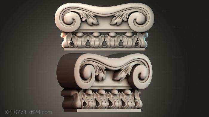 Chapiters (Top of the column, KP_0771) 3D models for cnc