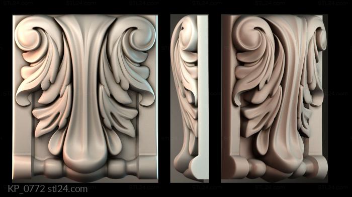 Chapiters (Top of the column, KP_0772) 3D models for cnc