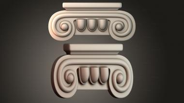 Chapiters Top of the column 3d model