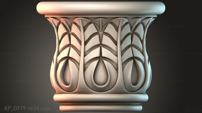 Chapiters (Top of the column, KP_0779) 3D models for cnc