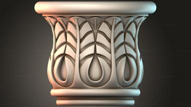 Chapiters Top of the column 3d model